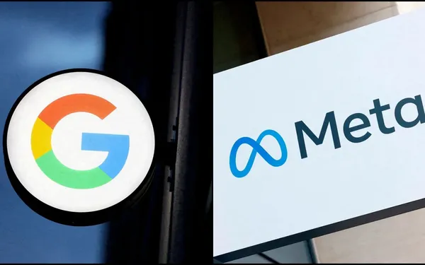 Meta+and+Google+Logo
