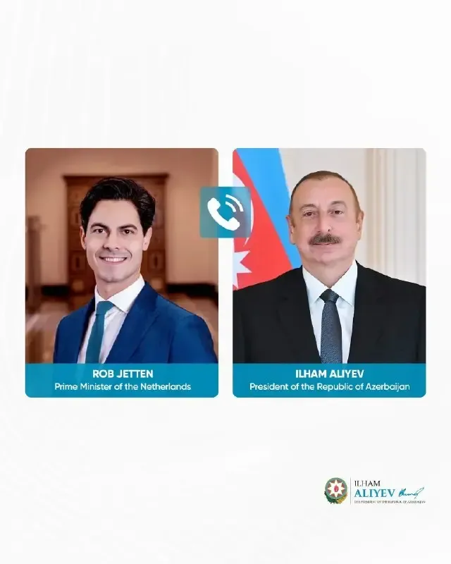 İlham Əliyev Rob Jettenlə danışıb