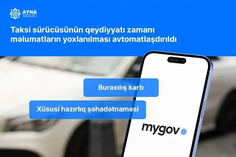 AYNA rəqəmsal taksi layihəsinə başlayır