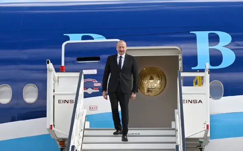 Prezident İlham Əliyev Qırğızıstana dövlət səfərinə gedib