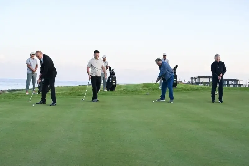 İlham Əliyev Qırğızıstanda Golf Klubunun açılışına qatıldı